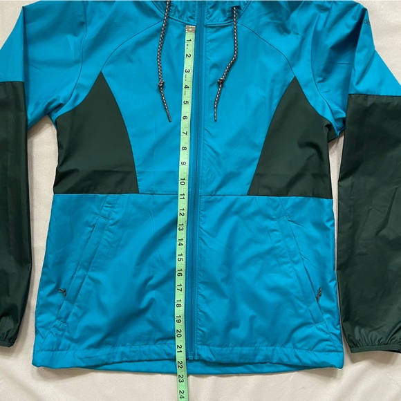 Women's Columbia Side Hill Windbreaker Jacket, Teal size Small - Picture 4 of 5
